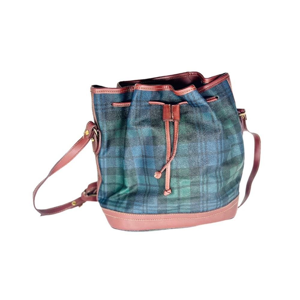Plaid Vintage Bucket Bag